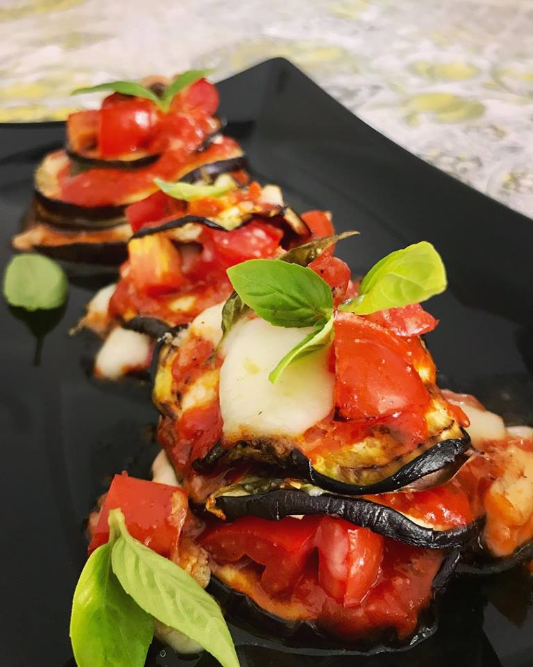 TORRETTE DI MELANZANE E SCAMORZA